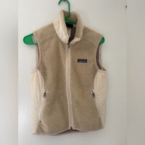 Patagonia Cream Fleece Vest